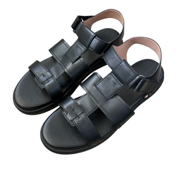 Cole Haan Grand 360 Rally Fisherman Sandal Leather Fisherman Sandals Black
